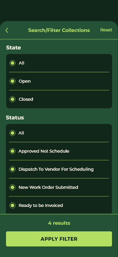 Collections Filter